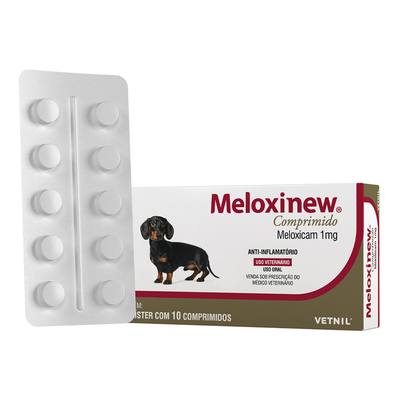 Anti-inflamatório Vetnil Meloxinew Meloxicam 1mg para Cães Anti-inflamatório Vetnil Meloxinew Meloxicam 1mg para Cães
