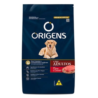 Ração Seca Origens Premium Especial Carne e Cereais para Cães Adultos Ração Seca Origens Premium Especial Carne e Cereais para Cães Adultos