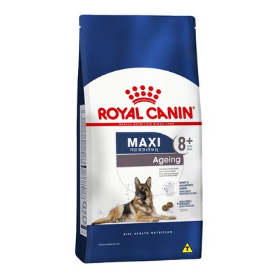 Ração Seca Royal Canin Maxi Ageing 8 para Cães Adultos de Raças Grandes Idosos com 8 Anos ou Mais - 15kg Ração Seca Royal Canin Maxi Ageing 8 para Cães Adultos de Raças Grandes Idosos com 8 Anos ou Mais - 15kg