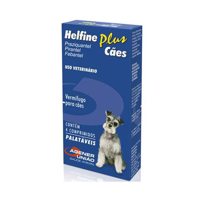 Vermífugo Agener União Helfine Plus para Cães Vermífugo Agener União Helfine Plus para Cães
