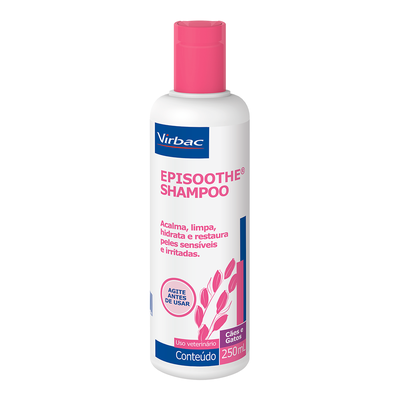 Shampoo Virbac Episoothe Para Peles Sensíveis E Irritadas - 250 Ml Shampoo Virbac Episoothe Para Peles Sensíveis E Irritadas - 250 Ml