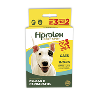 Antipulgas E Carrapatos Ceva Fiprolex Drop Spot De 1.34 Ml Para Cães De 11 A 20 Kg - 3 Pipetas