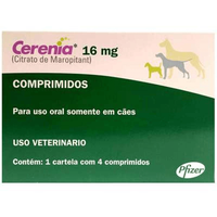 Antiemético Zoetis Cerenia - 4 Comprimidos - 16 Mg