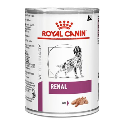 Ração Úmida Lata Royal Canin Canine Veterinary Diet Renal Wet para Cães com Doenças Renais - 410g Ração Úmida Lata Royal Canin Canine Veterinary Diet Renal Wet para Cães com Doenças Renais - 410g