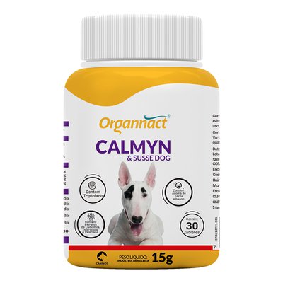 Suplemento Vitamínico Organnact Calmyn & Susse Dog para Cães - 30 Tabletes Suplemento Vitamínico Organnact Calmyn & Susse Dog para Cães - 30 Tabletes