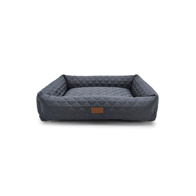 Cama Retangular Fábrica Pet Matelassê Cinza para Cães e Gatos - Tam.M Cama Retangular Fábrica Pet Matelassê Cinza para Cães e Gatos - Tam.M
