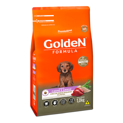 Ração Seca PremieR Pet GoldeN Formula Carne e Arroz para Cães Filhotes de Raças Pequenas Ração Seca PremieR Pet GoldeN Formula Carne e Arroz para Cães Filhotes de Raças Pequenas