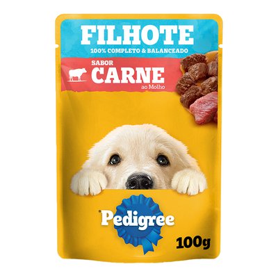 Ração Úmida Sachê Pedigree Sabor Carne ao Molho para Cães Filhotes Ração Úmida Sachê Pedigree Sabor Carne ao Molho para Cães Filhotes
