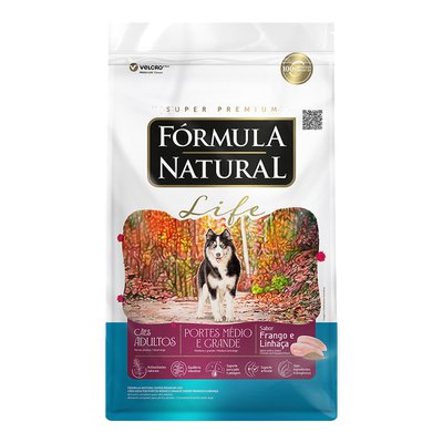 Ração Seca Fórmula Natural Life para Cães Adultos Portes Médio e Grande Ração Seca Fórmula Natural Life para Cães Adultos Portes Médio e Grande