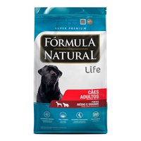 Ração Seca Fórmula Natural Life para Cães Adultos Portes Médio e Grande