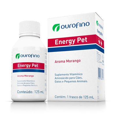 Suplemento Vitamínico Aminoáciodo Ourofino Energy Pet para Cães, Gatos e Pequenos Animais Suplemento Vitamínico Aminoáciodo Ourofino Energy Pet para Cães, Gatos e Pequenos Animais