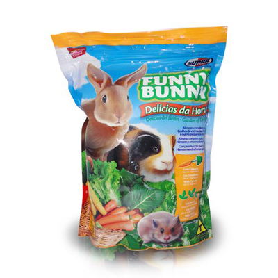 Ração Supra Funny Bunny Delícias da Horta Coelhos, Hamster e Pequenos Roedores Ração Supra Funny Bunny Delícias da Horta Coelhos, Hamster e Pequenos Roedores
