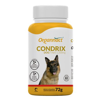 Suplemento Organnact Condrix Dog Tabs 1200mg para Cães Suplemento Organnact Condrix Dog Tabs 1200mg para Cães