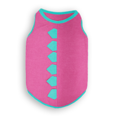Camiseta Petpuf Plush Rosa e Azul para Cães e Gatos Camiseta Petpuf Plush Rosa e Azul para Cães e Gatos