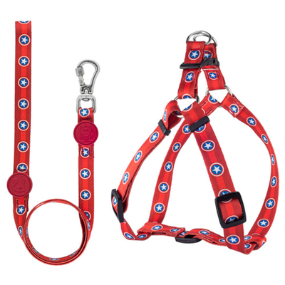 Conjunto Multipatas Guia e Peitoral Confort Vermelho para Cães - Tam.P Conjunto Multipatas Guia e Peitoral Confort Vermelho para Cães - Tam.P