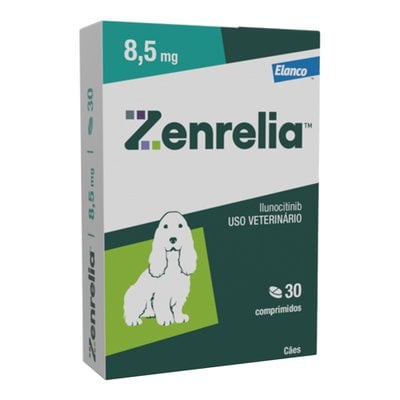Zenrelia Dermatológico Elanco Ilunocitinib 8,5mg para Cães Zenrelia Dermatológico Elanco Ilunocitinib 8,5mg para Cães
