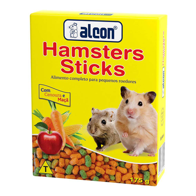 Ração Alcon Hamster Sticks para Pequenos Roedores - 175g Ração Alcon Hamster Sticks para Pequenos Roedores - 175g