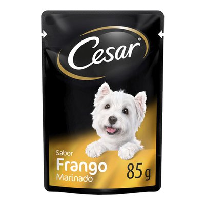 Ração Úmida Sachê Cesar Cortes Selecionados Frango Marinado ao Molho para Cães Adultos Ração Úmida Sachê Cesar Cortes Selecionados Frango Marinado ao Molho para Cães Adultos