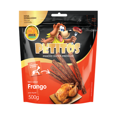 Petisco Palito Petitos Sabor Frango Para Cães - 500 G Petisco Palito Petitos Sabor Frango Para Cães - 500 G