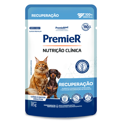 Ração Úmida Sachê PremieR Nutrição Clínica Recuperação para Cães e Gatos Adultos Ração Úmida Sachê PremieR Nutrição Clínica Recuperação para Cães e Gatos Adultos