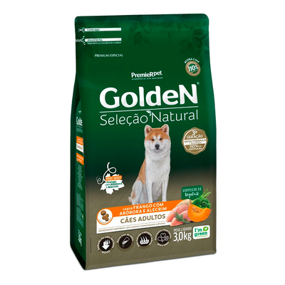 Ração Seca PremieR Pet GoldeN Seleção Natural Frango com Abóbora e Alecrim para Cães Ração Seca PremieR Pet GoldeN Seleção Natural Frango com Abóbora e Alecrim para Cães