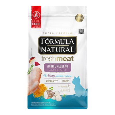 Ração Seca Fórmula Natural Fresh Meat Frango para Cães Filhotes Portes Mini e Pequeno Ração Seca Fórmula Natural Fresh Meat Frango para Cães Filhotes Portes Mini e Pequeno