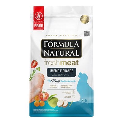 Ração Seca Fórmula Natural Fresh Meat Frango para Cães Sênior 7+ Portes Médio e Grande Ração Seca Fórmula Natural Fresh Meat Frango para Cães Sênior 7+ Portes Médio e Grande