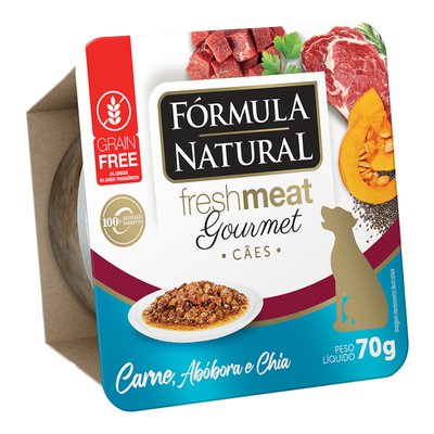 Ração Úmida Fórmula Natural Fresh Meat Gourmet Carne, Abóbora & Chia para Cães Adultos Ração Úmida Fórmula Natural Fresh Meat Gourmet Carne, Abóbora & Chia para Cães Adultos