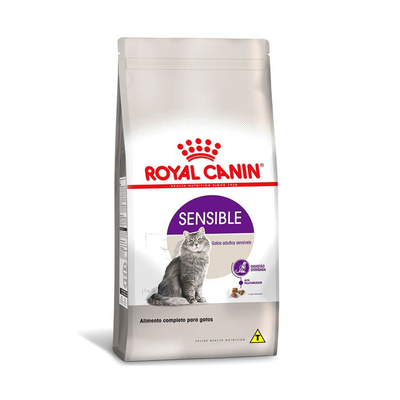 Ração Royal Canin Sensible Para Gatos Adultos Sensíveis - 400 G Ração Royal Canin Sensible Para Gatos Adultos Sensíveis - 400 G