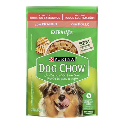 Ração Úmida Sachê Purina Dog Chow Extra Life Frango para Cães Adultos Todos os Tamanhos Ração Úmida Sachê Purina Dog Chow Extra Life Frango para Cães Adultos Todos os Tamanhos
