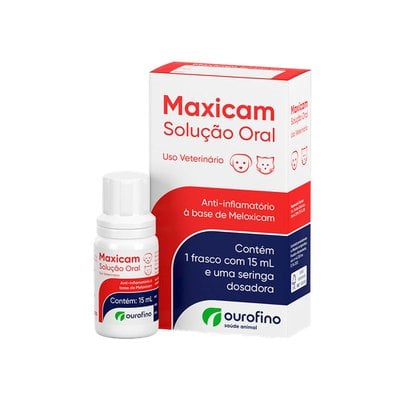 Anti-Inflamatório Ourofino Maxicam Solução Oral para Cães e Gatos Anti-Inflamatório Ourofino Maxicam Solução Oral para Cães e Gatos