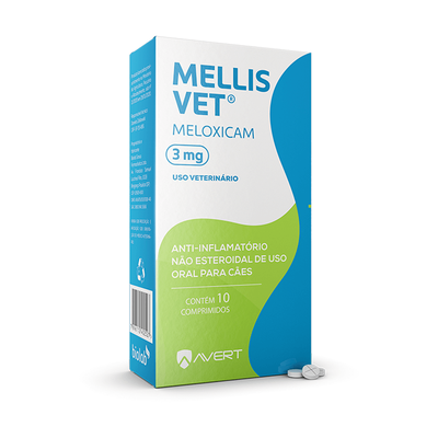 Anti-inflamatório Avert Mellis Vet Para Cães De 15 A 30 Kg - 3 Mg - 10 Comprimidos Anti-inflamatório Avert Mellis Vet Para Cães De 15 A 30 Kg - 3 Mg - 10 Comprimidos