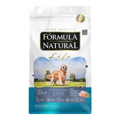 Ração Seca Fórmula Natural Life para Cães Sênior Portes Médio e Grande Ração Seca Fórmula Natural Life para Cães Sênior Portes Médio e Grande