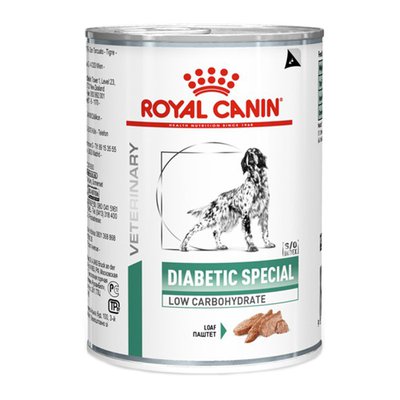 Ração Royal Canin Lata Canine Veterinary Diet Diabetic Especial Low Carbohidrat Wet - 410g Ração Royal Canin Lata Canine Veterinary Diet Diabetic Especial Low Carbohidrat Wet - 410g