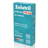 Antibacteriano Agener União Zelotril 150 Mg Para Cães E Gatos - 12 Comprimidos