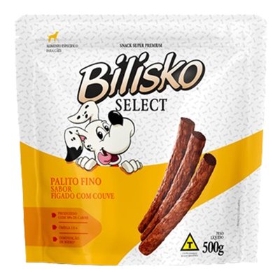 Snacks Bilisko Palitos Finos Fígado Para Cães - 500g Snacks Bilisko Palitos Finos Fígado Para Cães - 500g