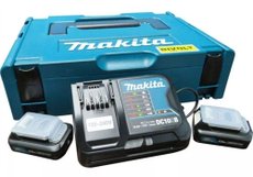 Kit de Energia Makita 2 Baterias 12V 2AH + Carregador Bivolt + Maleta