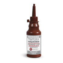RIODEINE TINTURA POLIVINIL PIRROLIDONA IODO PVPI ALMOTOLIA 100ML RIOQUIMICA RIODEINE TINTURA POLIVINIL PIRROLIDONA IODO PVPI ALMOTOLIA 100ML RIOQUIMICA
