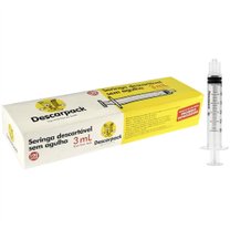 SERINGA DESCARTÁVEL LOCK 03 ML C/100 DESCARPACK SERINGA DESCARTÁVEL LOCK 03 ML C/100 DESCARPACK