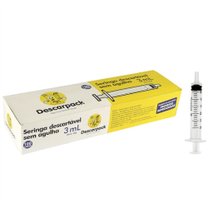 SERINGA DESCARTÁVEL SLIP 03 ML C/100 DESCARPACK SERINGA DESCARTÁVEL SLIP 03 ML C/100 DESCARPACK