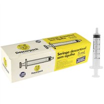 SERINGA DESCARTÁVEL SLIP 05 ML C/100 DESCARPACK SERINGA DESCARTÁVEL SLIP 05 ML C/100 DESCARPACK