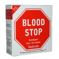 BLOOD STOP BANDAGEM CURATIVO ANTISEPTICA C/500 AMP BLOOD STOP BANDAGEM CURATIVO ANTISEPTICA C/500 AMP