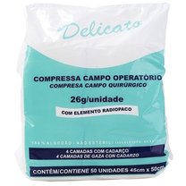 COMPRESSA CAMPO OPERATÓRIO 45CM X 50CM DELICATO C/50 CREMER COMPRESSA CAMPO OPERATÓRIO 45CM X 50CM DELICATO C/50 CREMER