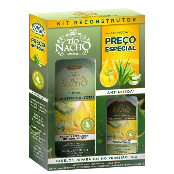Kit Tio Nacho Reconstrutor Shampoo 415ml+Condicionador 200ml Kit Tio Nacho Reconstrutor Shampoo 415ml+Condicionador 200ml