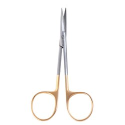 Tesoura Íris Serrilhada com Faceta 11 cm. Curva Tesoura Íris Serrilhada com Faceta 11 cm. Curva