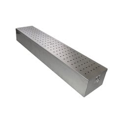 Estojo De Inox para Óptica Perfurado. 64 x 13 x 09 cm Estojo De Inox para Óptica Perfurado. 64 x 13 x 09 cm