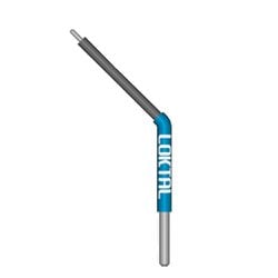 Eletrodo Loktal Micro Bola Angulada 45º - ø 1 mm x 50 mm - Haste ø 1,8 mm - ACEL0001 Eletrodo Loktal Micro Bola Angulada 45º - ø 1 mm x 50 mm - Haste ø 1,8 mm - ACEL0001