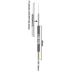 Adaptador para Eletrodo Loktal Micro Agulha (ACEL0019) - Haste ø 1,8 mm - ACEL0021 Adaptador para Eletrodo Loktal Micro Agulha (ACEL0019) - Haste ø 1,8 mm - ACEL0021