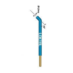 Eletrodo Loktal Agulha Angulado 45º - ø 0,3 mm x 50 mm x 45º - Haste ø 1,8 mm - ACEL0054 Eletrodo Loktal Agulha Angulado 45º - ø 0,3 mm x 50 mm x 45º - Haste ø 1,8 mm - ACEL0054