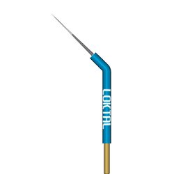 Eletrodo Loktal Micro Incisão de Precisão Curvo - 50 mm x 45º - Haste ø 1,8 mm - ACEL0105 Eletrodo Loktal Micro Incisão de Precisão Curvo - 50 mm x 45º - Haste ø 1,8 mm - ACEL0105